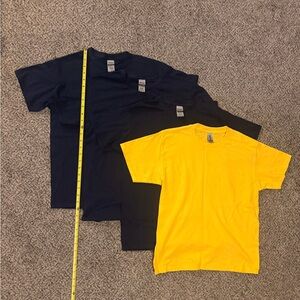 Yellow and Black T-Shirts Set